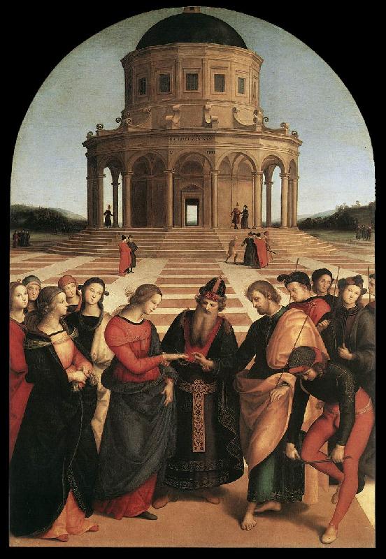 RAFFAELLO Sanzio Spozalizio (The Engagement of Virgin Mary) af oil painting image